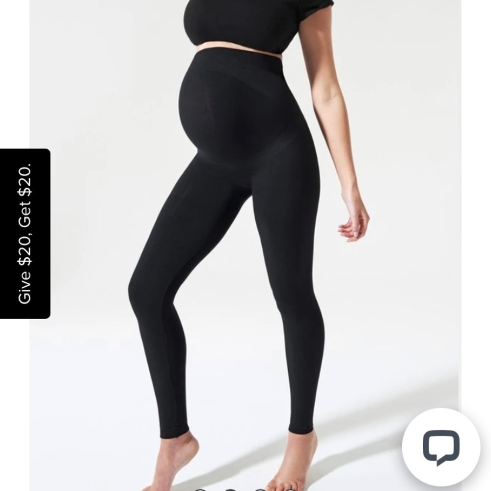 Blanqi Everyday Belly Support Maternity Leggings (Size M) in Navy Blue